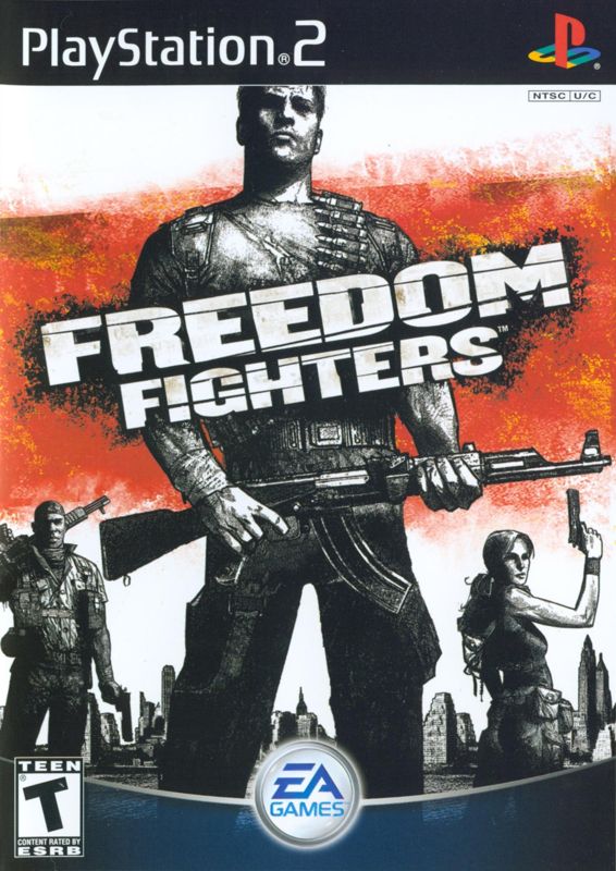 Freedom Fighters box art for Playstation 2